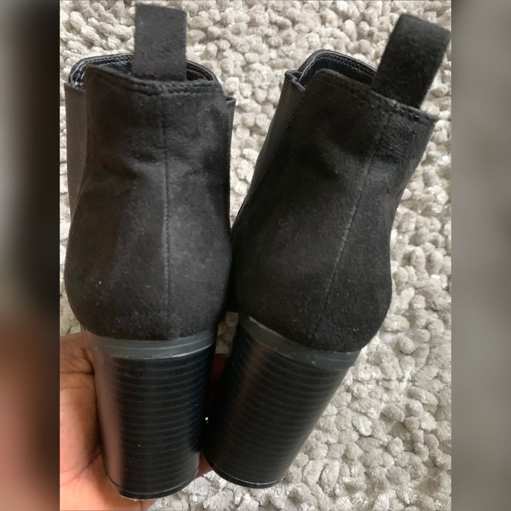 American Eagle Black Suede Ankle Boots